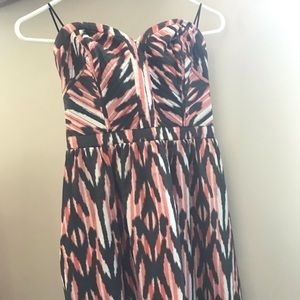 Strapless Guess Printed Dress